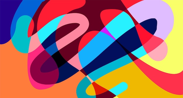 Vector colorful abstract psychedelic liquid and fluid background pattern
