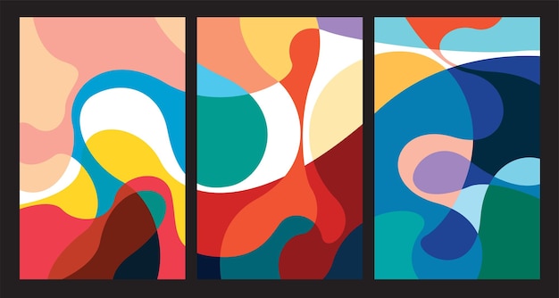 vector colorful abstract psychedelic liquid and fluid background pattern