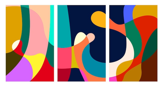 vector colorful abstract psychedelic liquid and fluid background pattern