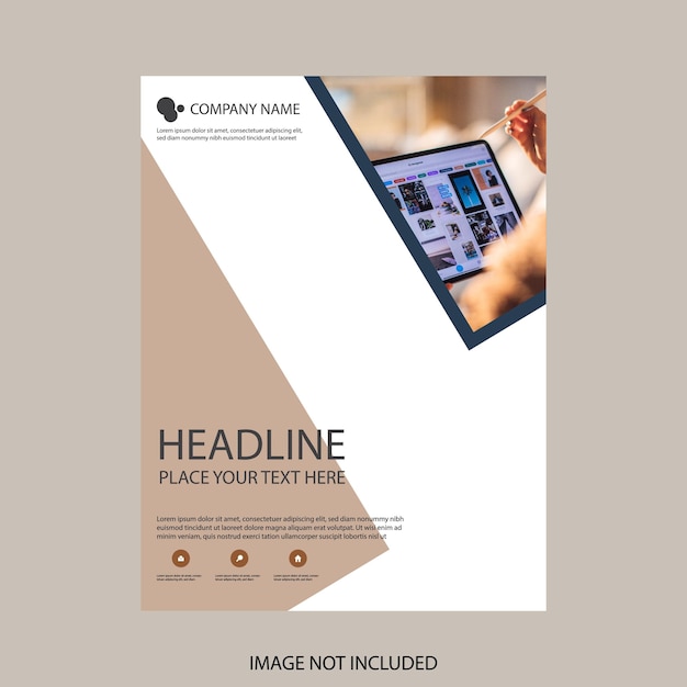 vector corporate company profile template design minimal red color shape business brochure template