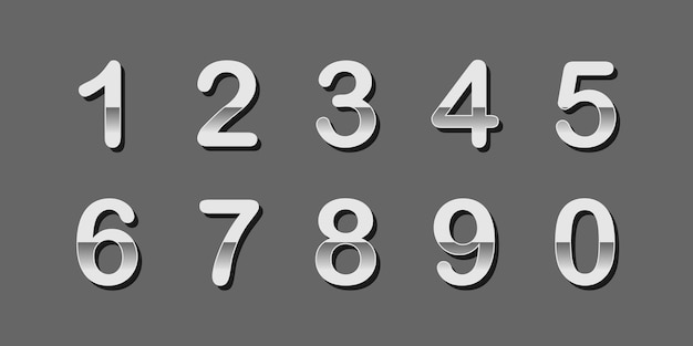 vector creative color geometry shapes' numerals font alphabet vector illustrations