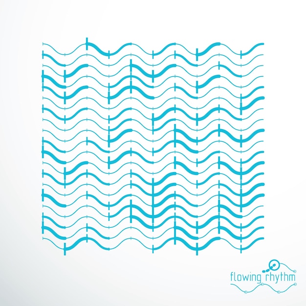 Vector cybernetic background, chaotic abstract lines illustration.