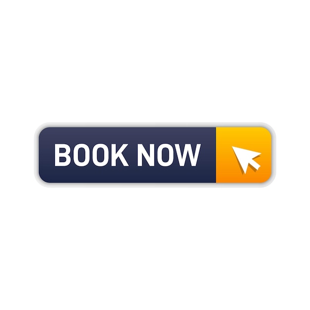 vector dark blue and yellow modern book now button