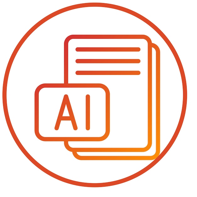 Vector Design AI Icon Style