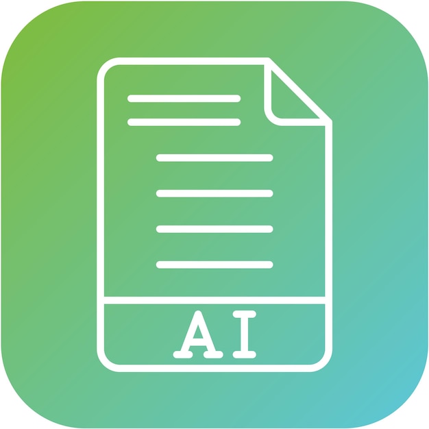 Vector Design AI Icon Style