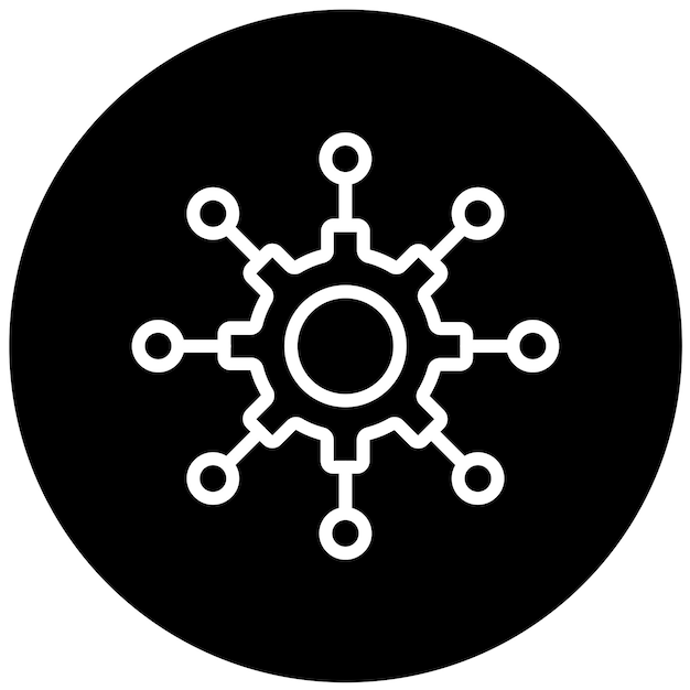 vector design ai in education icon style