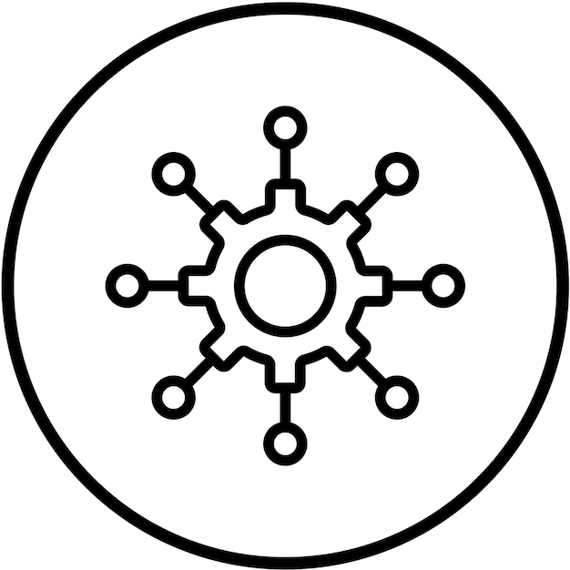 vector design ai in education icon style