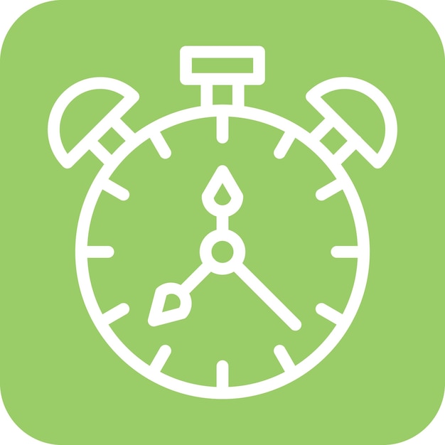 Vector Design Alarm Clock Icon Style