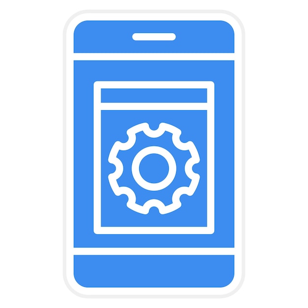 Vector Design Application Setting Icon Style