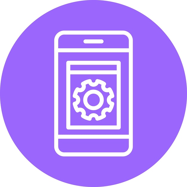 Vector Design Application Setting Icon Style