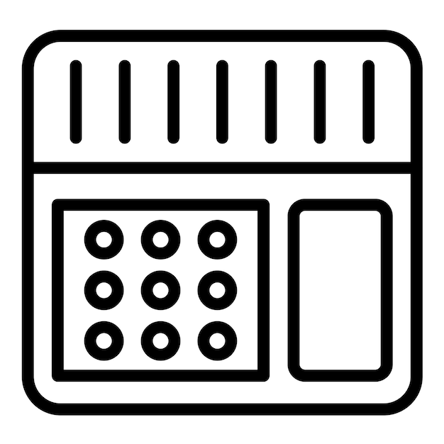 Vector Design Auto dialer Icon Style
