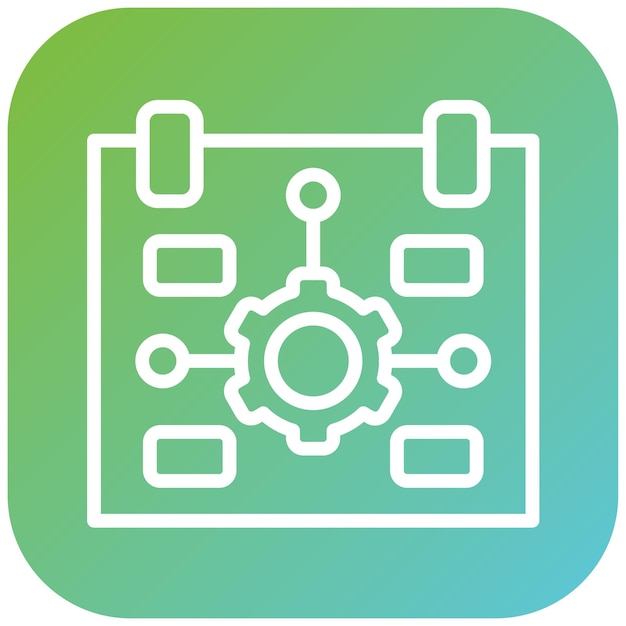 vector design automated scheduling app icon style