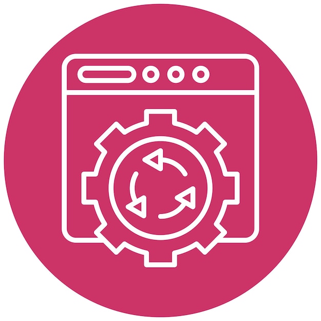 vector design automation icon style