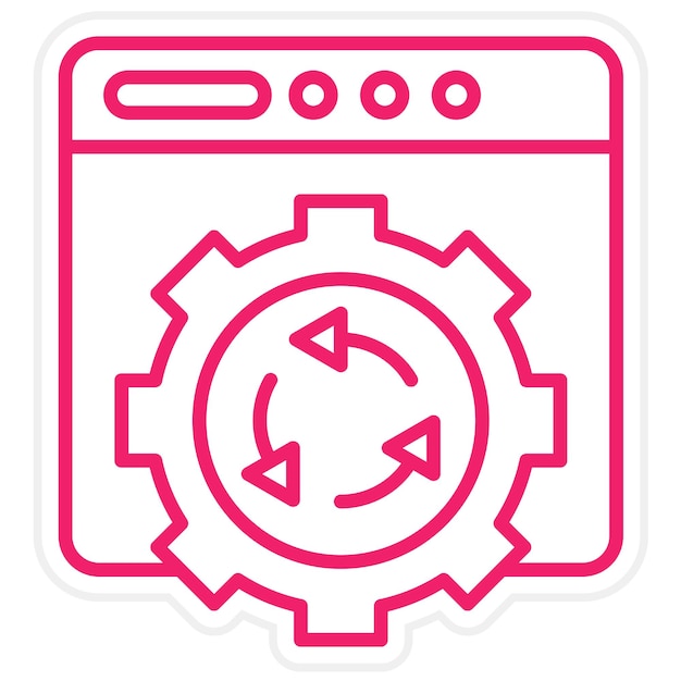 vector design automation icon style