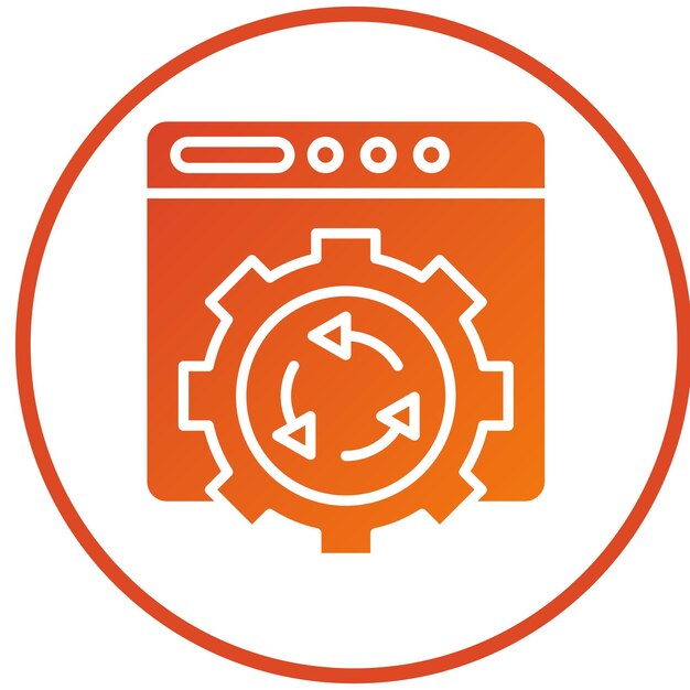 vector design automation icon style