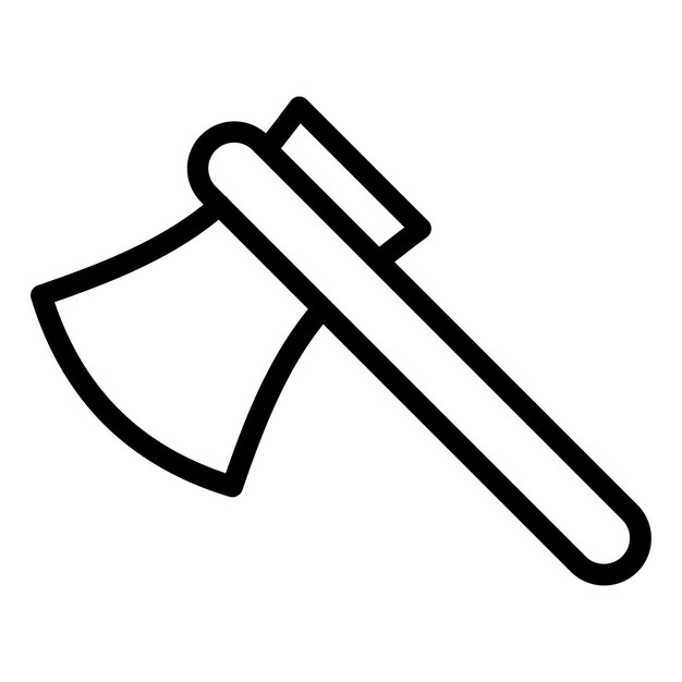 Vector Design Axe Icon Style