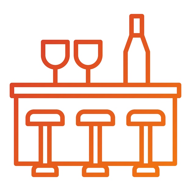 vector design bar counter icon style
