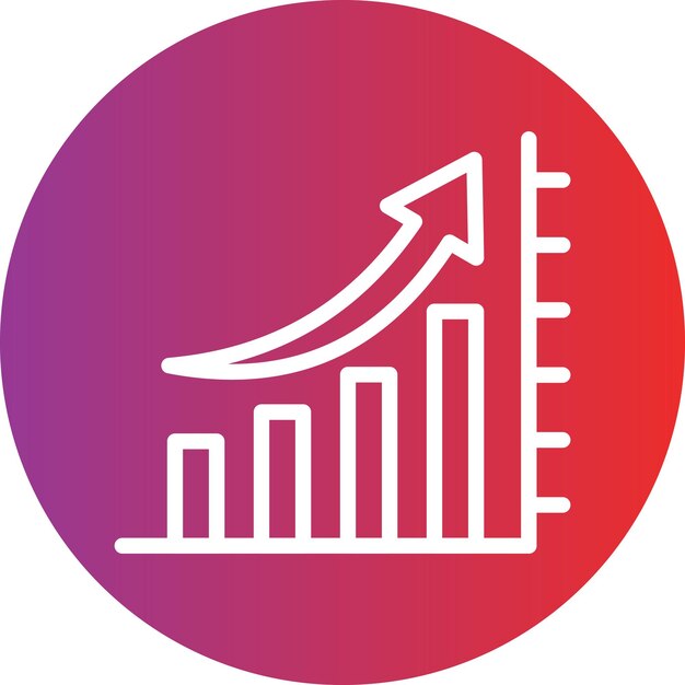Vector Design Bar Graph Icon Style