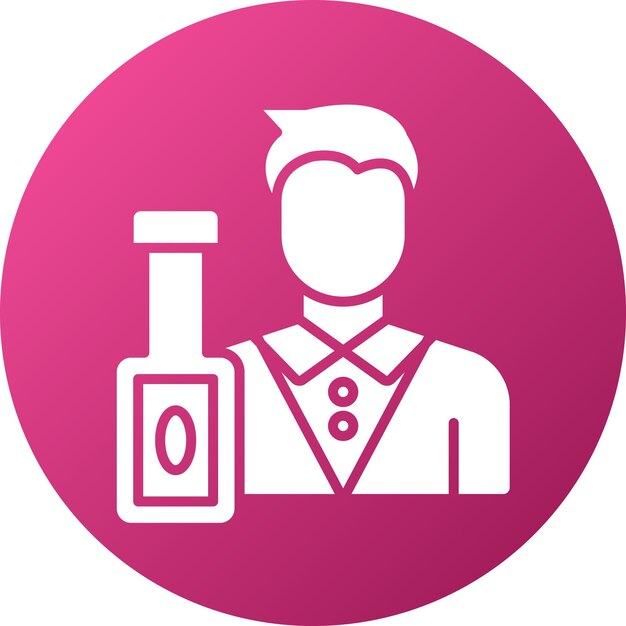Vector Design Bartender Icon Style