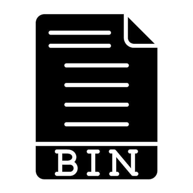 Vector Design BIN Icon Style