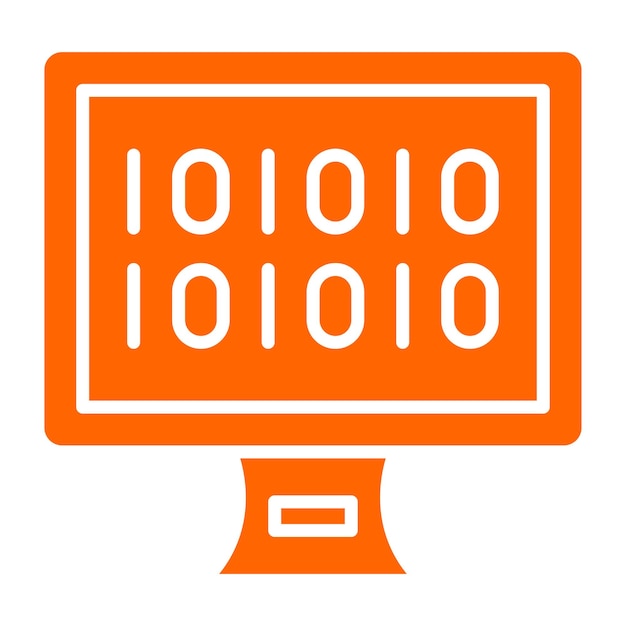 Vector Design Binary Icon Style
