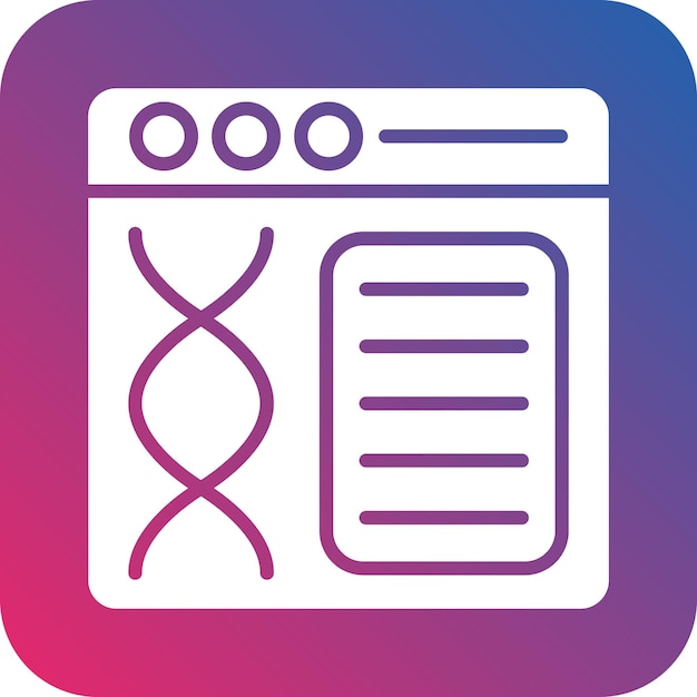 Vector Design Bioinformatics Icon Style