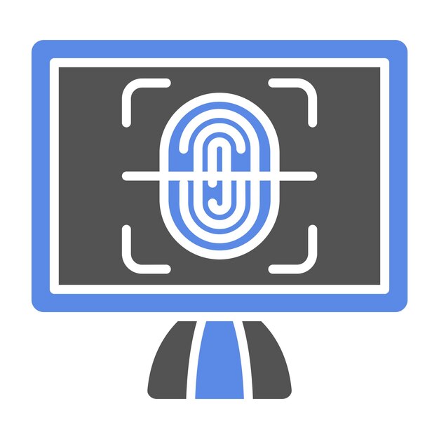 Vector Design Biometrics Icon Style