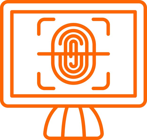 Vector Design Biometrics Icon Style
