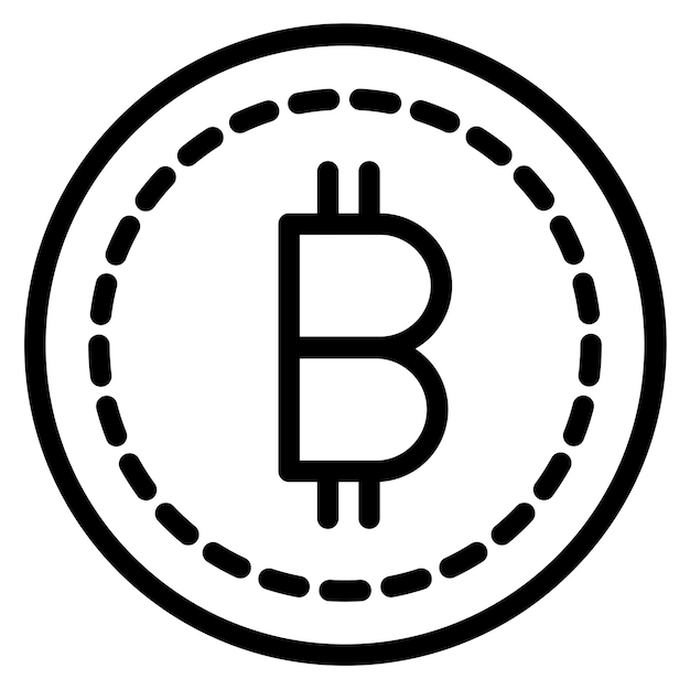 Vector Design Bitcoin Icon Style
