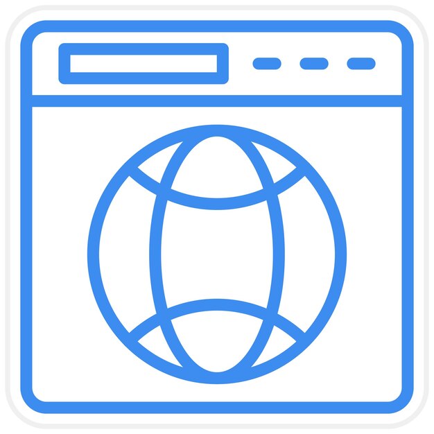 vector design browser icon style