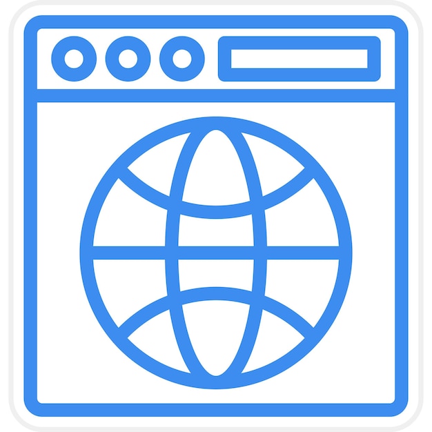 vector design browser icon style