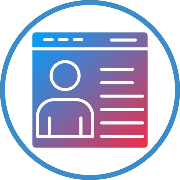 Vector Design Buyer Persona Icon Style