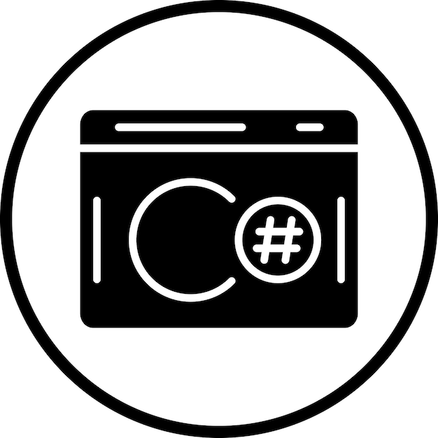 Vector Design C Sharp Icon Style