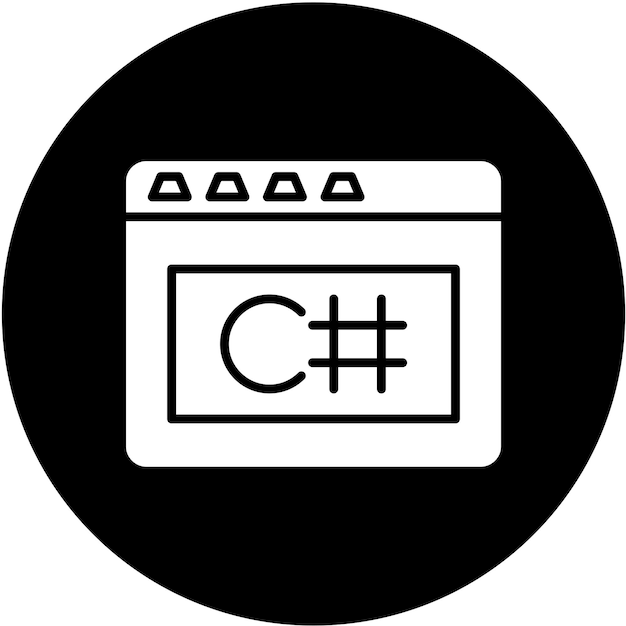 Vector Design C Sharp Icon Style
