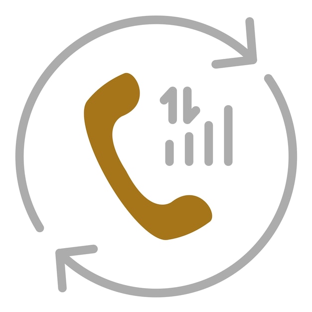 Vector Design Callback Service Icon Style