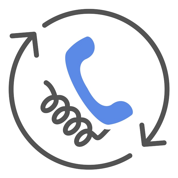 Vector Design Callback System Icon Style
