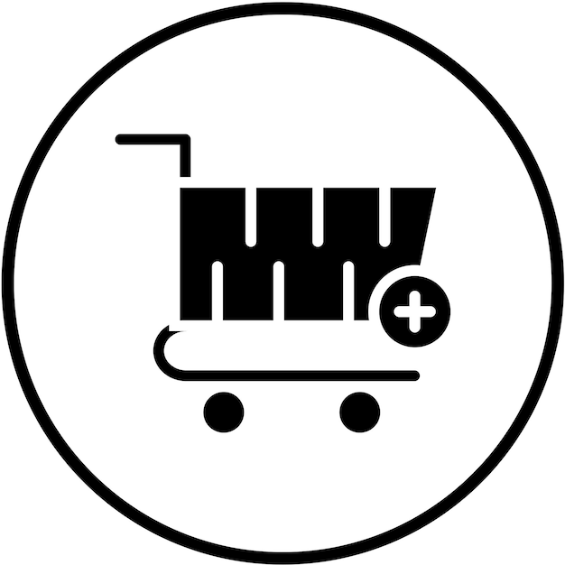 vector design cart add icon style