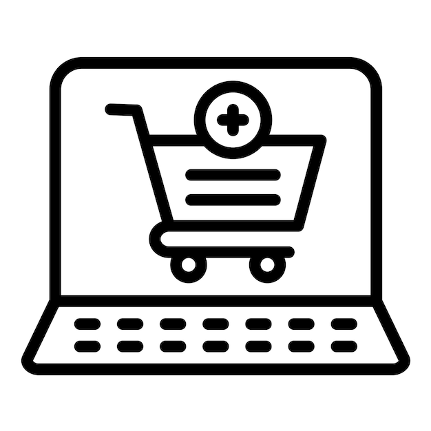 Vector Design Cart Add Item Icon Style