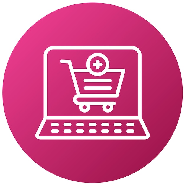 vector design cart add item icon style