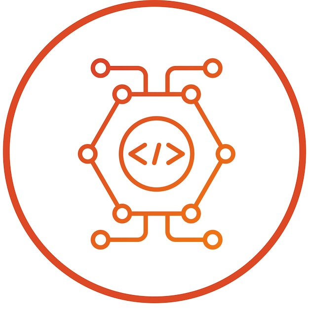 vector design cell reprogramming icon style