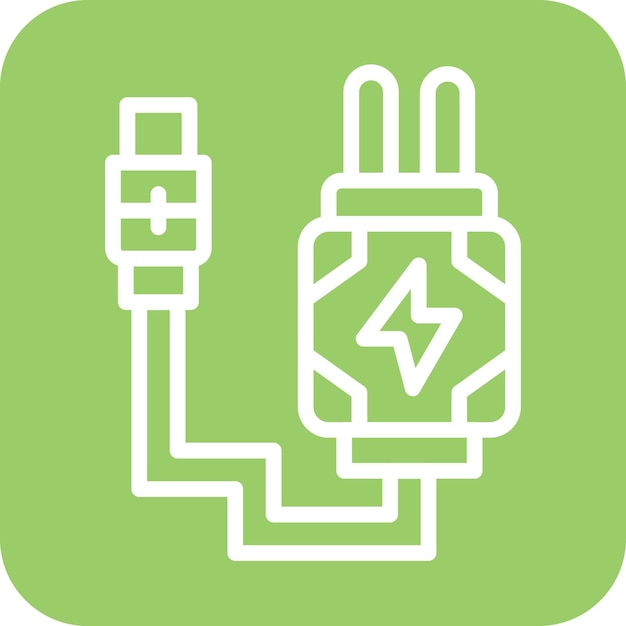 Vector Design Charger Icon Style