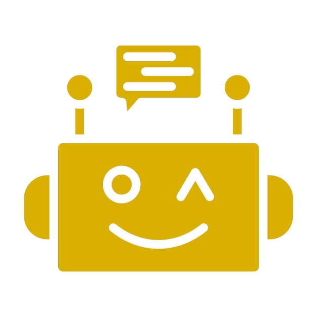 Vector Design Chatbot Aid Icon Style