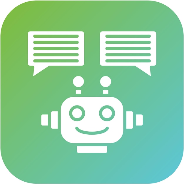 Vector Design Chatbot Icon Style