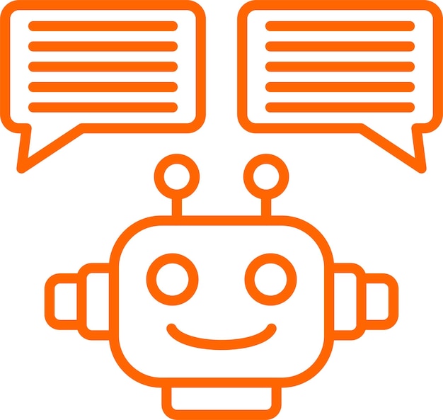 Vector Design Chatbot Icon Style