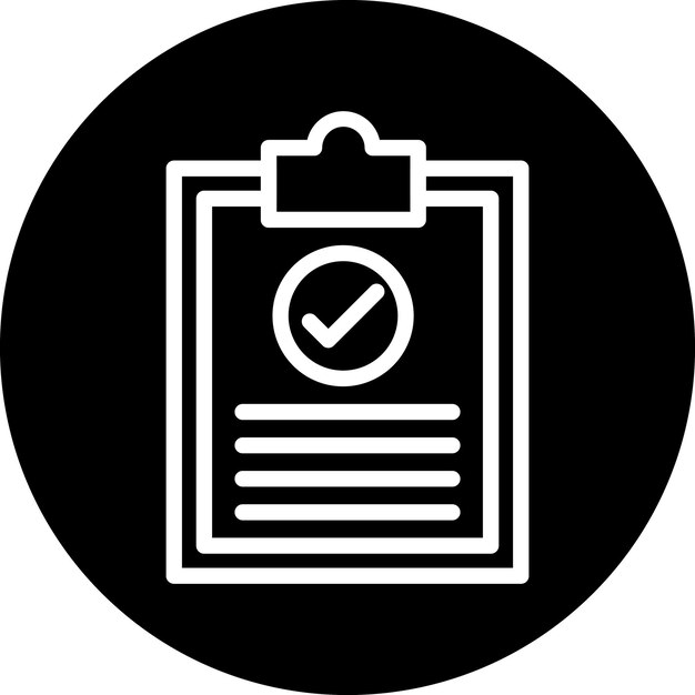 Vector Design Checking Files Icon Style