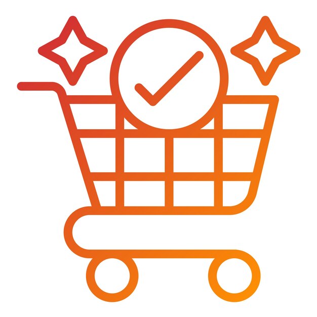 Vector Design Checkout Icon Style