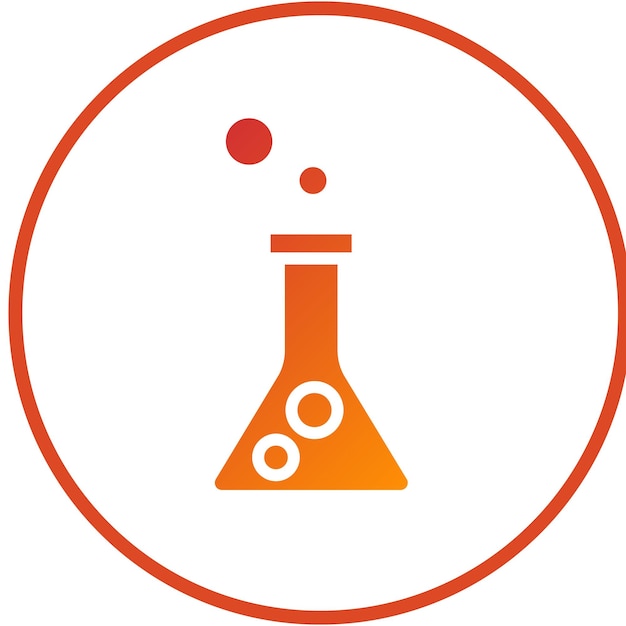 Vector Design Chemistry Lab Icon Style