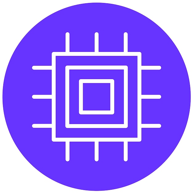Vector Design Chipset Icon Style