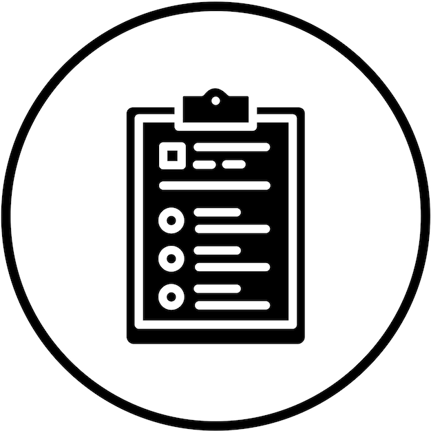 Vector Design Clipboard Icon Style