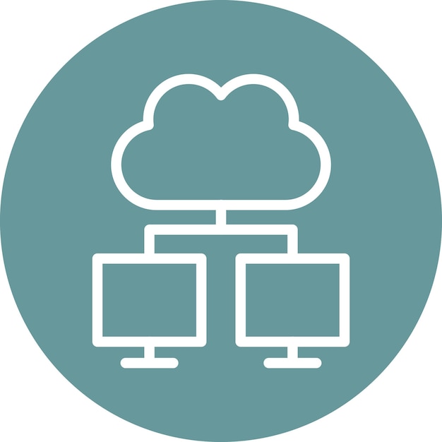 Vector Design Cloud computing Icon Style